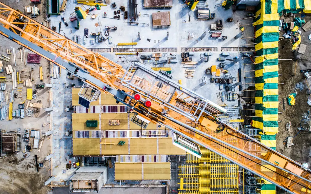 overhead-view-of-construction-site