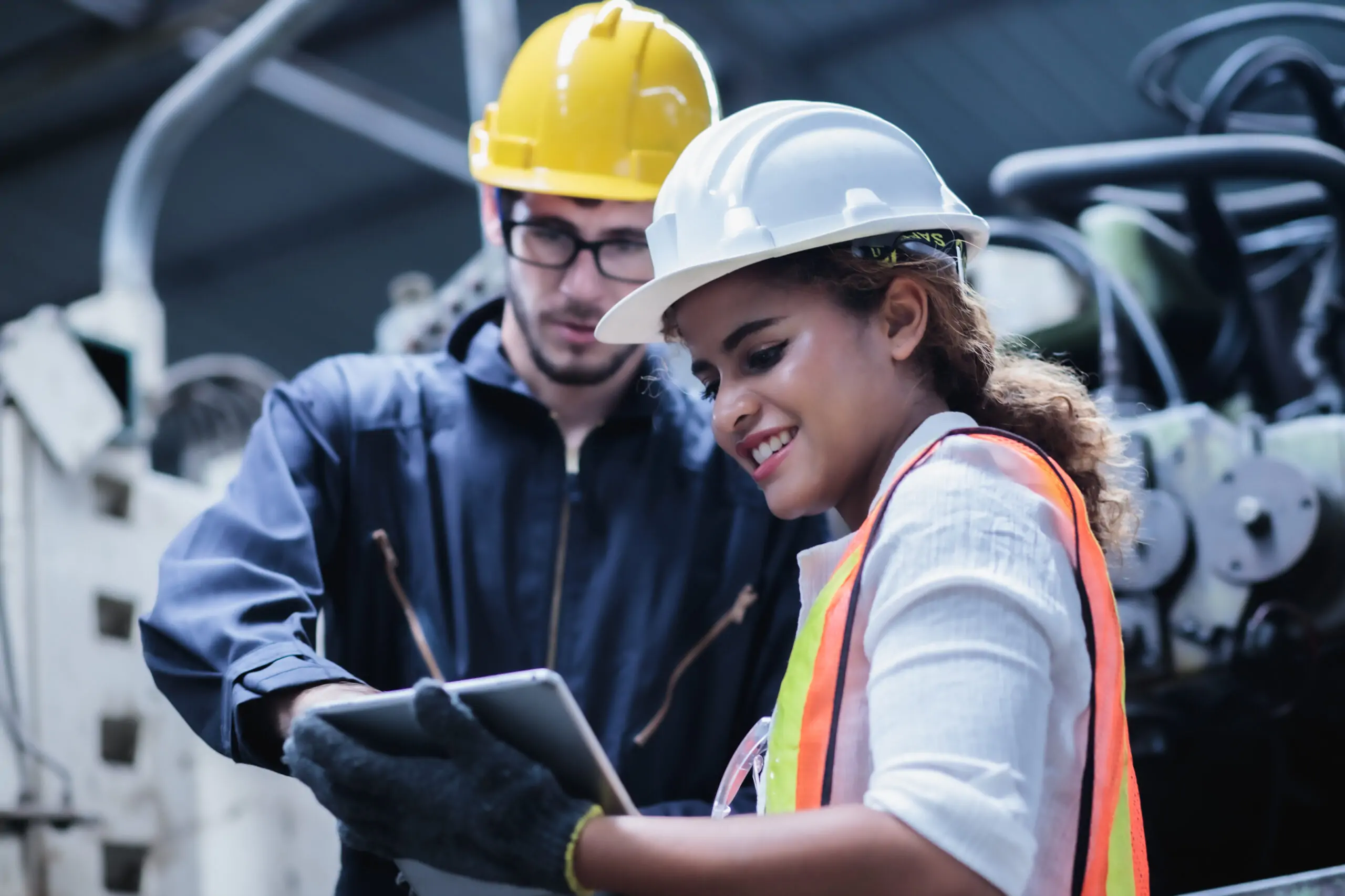 Two,Maintenance,Engineers,Men,And,Women,Inspect,Relay,Protection,System